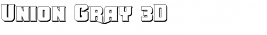 Download Union Gray 3D Font Download Union Gray 3D Font