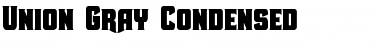 Download Union Gray Condensed Font Download Union Gray Condensed Font