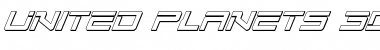 Download United Planets 3D Italic Font Download United Planets 3D Italic Font