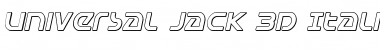 Download Universal Jack 3D Italic Font Download Universal Jack 3D Italic Font
