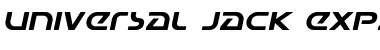 Download Universal Jack Expanded Italic Font Download Universal Jack Expanded Italic Font