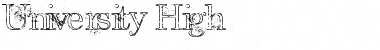 Download University High Font Download University High Font