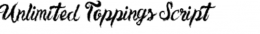 Download Unlimited Toppings Script Font Download Unlimited Toppings Script Font