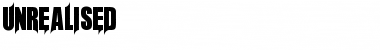 Download Unrealised Font Download Unrealised Font