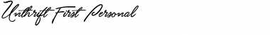 Download Unthrift First Personal Font Download Unthrift First Personal Font