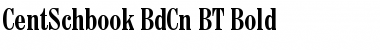 Download CentSchbook BdCn BT Font Download CentSchbook BdCn BT Font