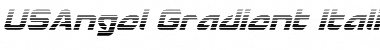Download USAngel Gradient Italic Font Download USAngel Gradient Italic Font