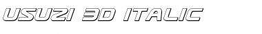 Download Usuzi 3D Italic Font Download Usuzi 3D Italic Font