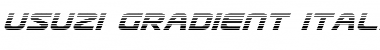 Download Usuzi Gradient Italic Font Download Usuzi Gradient Italic Font