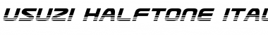 Download Usuzi Halftone Italic Font Download Usuzi Halftone Italic Font