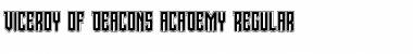 Download Viceroy of Deacons Academy Font Download Viceroy of Deacons Academy Font