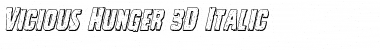 Download Vicious Hunger 3D Italic Font Download Vicious Hunger 3D Italic Font