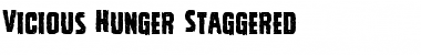 Download Vicious Hunger Staggered Font Download Vicious Hunger Staggered Font