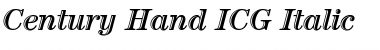 Download Century Hand ICG Font Download Century Hand ICG Font