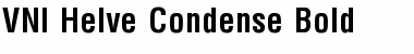 VNI-Helve-Condense Bold Font