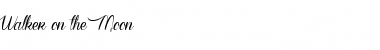 Download Walker on the Moon Font Download Walker on the Moon Font
