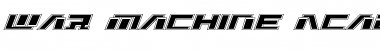 Download War Machine Academy Font Download War Machine Academy Font