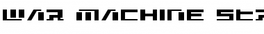 Download War Machine Straight Font Download War Machine Straight Font