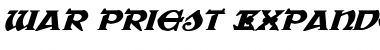 Download War Priest Expanded Italic Font Download War Priest Expanded Italic Font