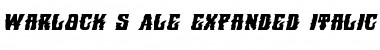 Download Warlock's Ale Expanded Italic Font Download Warlock's Ale Expanded Italic Font