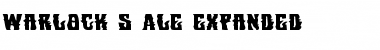 Download Warlock's Ale Expanded Font Download Warlock's Ale Expanded Font