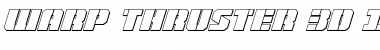 Download Warp Thruster 3D Italic Font Download Warp Thruster 3D Italic Font