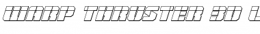 Download Warp Thruster 3D Laser Italic Font Download Warp Thruster 3D Laser Italic Font