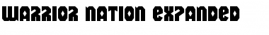 Download Warrior Nation Expanded Font Download Warrior Nation Expanded Font