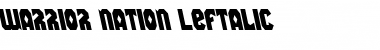 Download Warrior Nation Leftalic Font Download Warrior Nation Leftalic Font