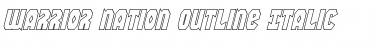 Download Warrior Nation Outline Italic Font Download Warrior Nation Outline Italic Font