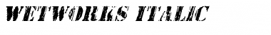 Download Wetworks Italic Font Download Wetworks Italic Font