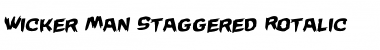 Download Wicker Man Staggered Rotalic Font Download Wicker Man Staggered Rotalic Font