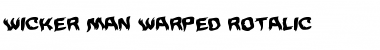 Download Wicker Man Warped Rotalic Font Download Wicker Man Warped Rotalic Font