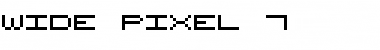 Download Wide Pixel-7 Font Download Wide Pixel-7 Font