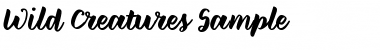 Download Wild Creatures Sample Font Download Wild Creatures Sample Font