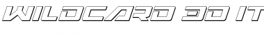 Download Wildcard 3D Italic Font Download Wildcard 3D Italic Font