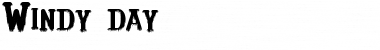 Download Windy day Font Download Windy day Font