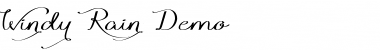 Download Windy Rain Demo Font Download Windy Rain Demo Font