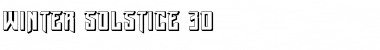 Download Winter Solstice 3D Font Download Winter Solstice 3D Font