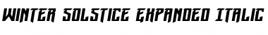 Download Winter Solstice Expanded Italic Font Download Winter Solstice Expanded Italic Font