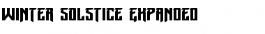 Download Winter Solstice Expanded Font Download Winter Solstice Expanded Font