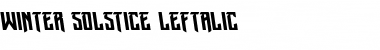 Download Winter Solstice Leftalic Font Download Winter Solstice Leftalic Font