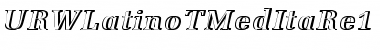Download URWLatinoTMedItaRe1 Font Download URWLatinoTMedItaRe1 Font