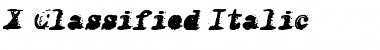 Download X-Classified Font Download X-Classified Font