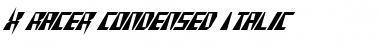 Download X-Racer Condensed Italic Font Download X-Racer Condensed Italic Font