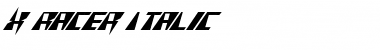 Download X-Racer Italic Font Download X-Racer Italic Font