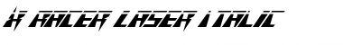Download X-Racer Laser Italic Font Download X-Racer Laser Italic Font