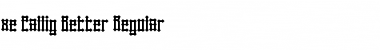 Download xe Callig Better Font Download xe Callig Better Font