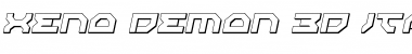 Download Xeno-Demon 3D Italic Font Download Xeno-Demon 3D Italic Font