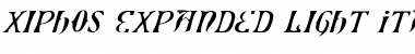Download Xiphos Expanded Light Italic Font Download Xiphos Expanded Light Italic Font